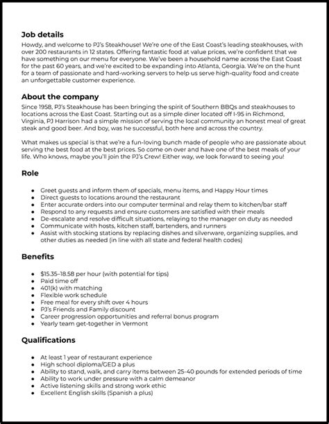 casino server job description